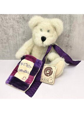 Boyds Bears Plush Stuffed Animal "Bestest Grandma" With Tag & Blanket VL5194